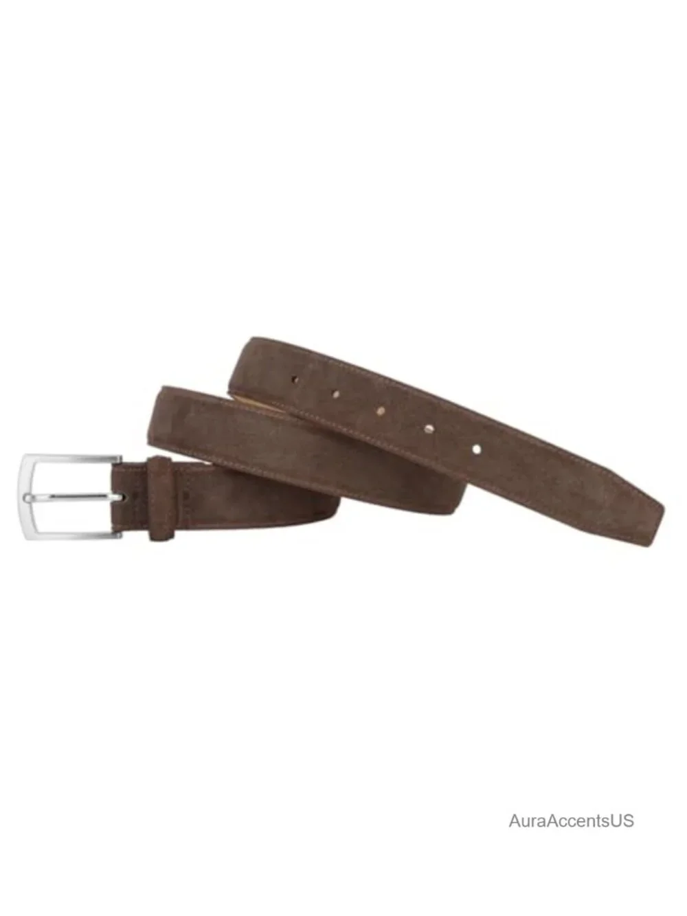 Genuine Suede Belt for Men's Casual Jeans Pants Dress Belt 1 3/8